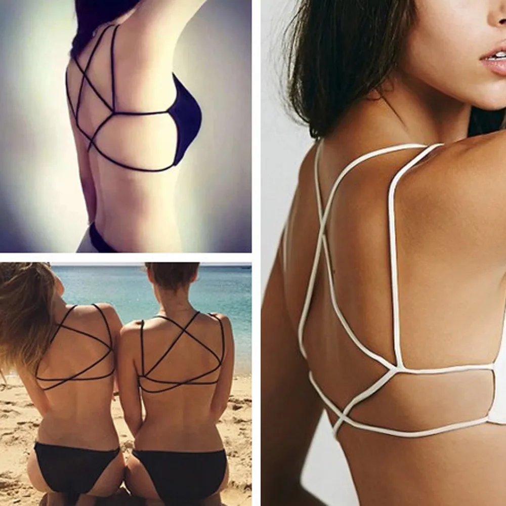 Летний стиль женские сексуальные открытые топы с открытой спиной майка