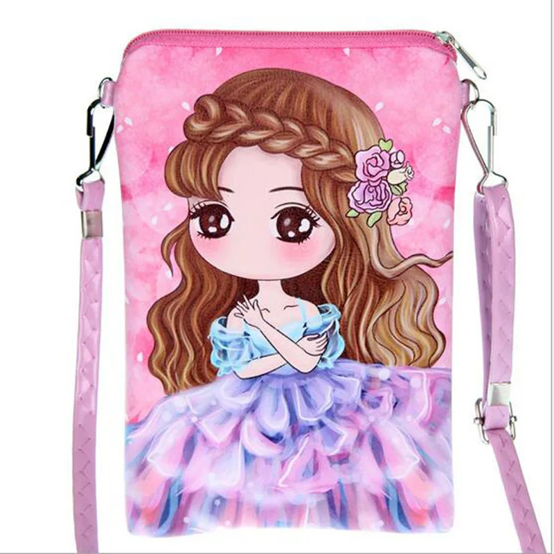 2018 новые детские сумки на двойной молнии с мультипликационным принтом модные