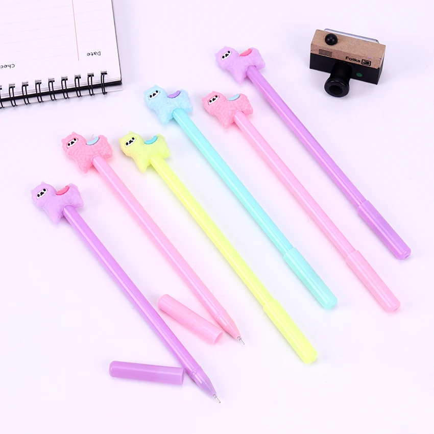 Мультфильм животных из альпаки овечий гелевая ручка прекрасный офис Канцтовары