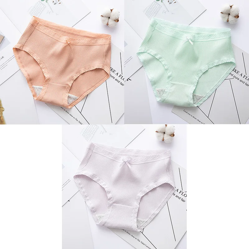 N 3 шт./лот, хлопковые сексуальные трусики для женщин, M-XL нижнее белье, нижнее белье, трусы для девушек, повседневные женские милые трусики для девушек - Цвет: N