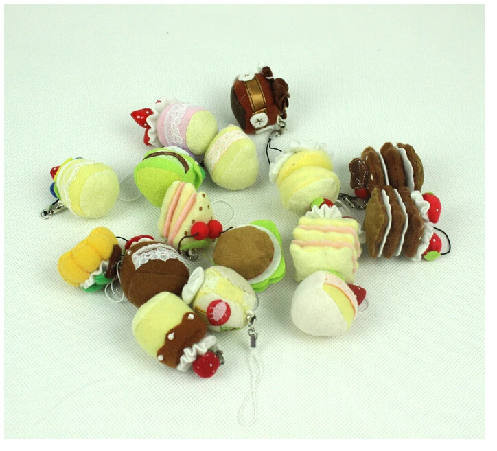 5 шт./лот имитационная модель плюшевого торта детские игрушки мобильный телефон