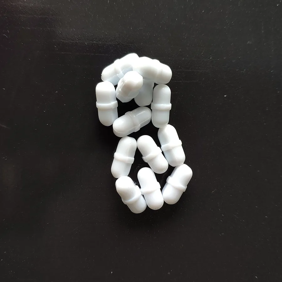 B3* 6 мм 10 шт PTFE Магнитный мешалка миксер бар с кольцевая Опора белого цвета