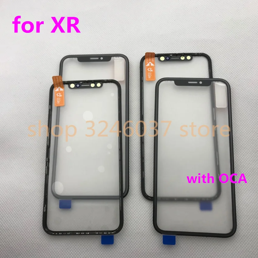 Сменные детали для iPhone XR top A + линзы сенсорной панели с рамкой OCA в сборе переднее