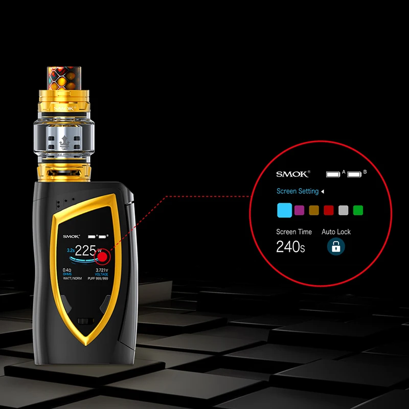 Испаритель SMOK Devilkin Kit 225 Вт вейп комплект электронной сигареты VS Mag 8 мл TFV12 Prince Tank