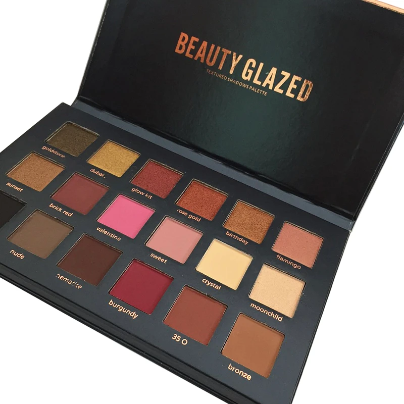 Красота глазурованная макияж тени для век палитра 18 цветов Коллекция погоды