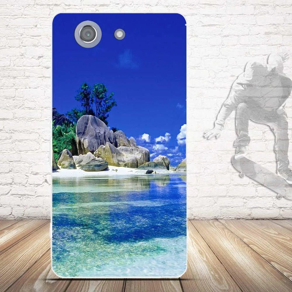 Роскошный 3D рельефный чехол для Sony Xperia Z3 Compact/Z3 mini телефона из мягкого ТПУ задняя