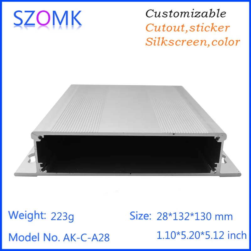 1 шт. алюминиевый корпус для самодельных динамиков дома дизайн 28*132*130 мм коробка