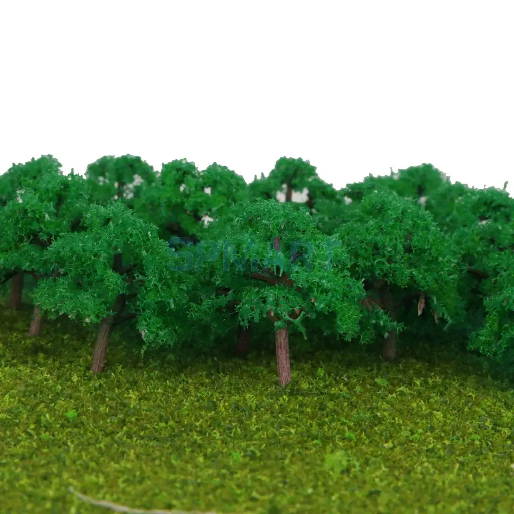 75 шт. Модель Деревья Поезд железная дорога Diorama Wargame парк пейзаж масштаб 1:300