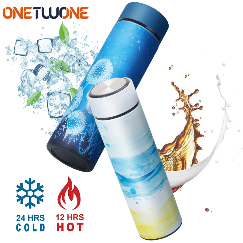 Двухслойные термосы из нержавеющей стали вакуумные фляжки 500 мл в новом дизайне