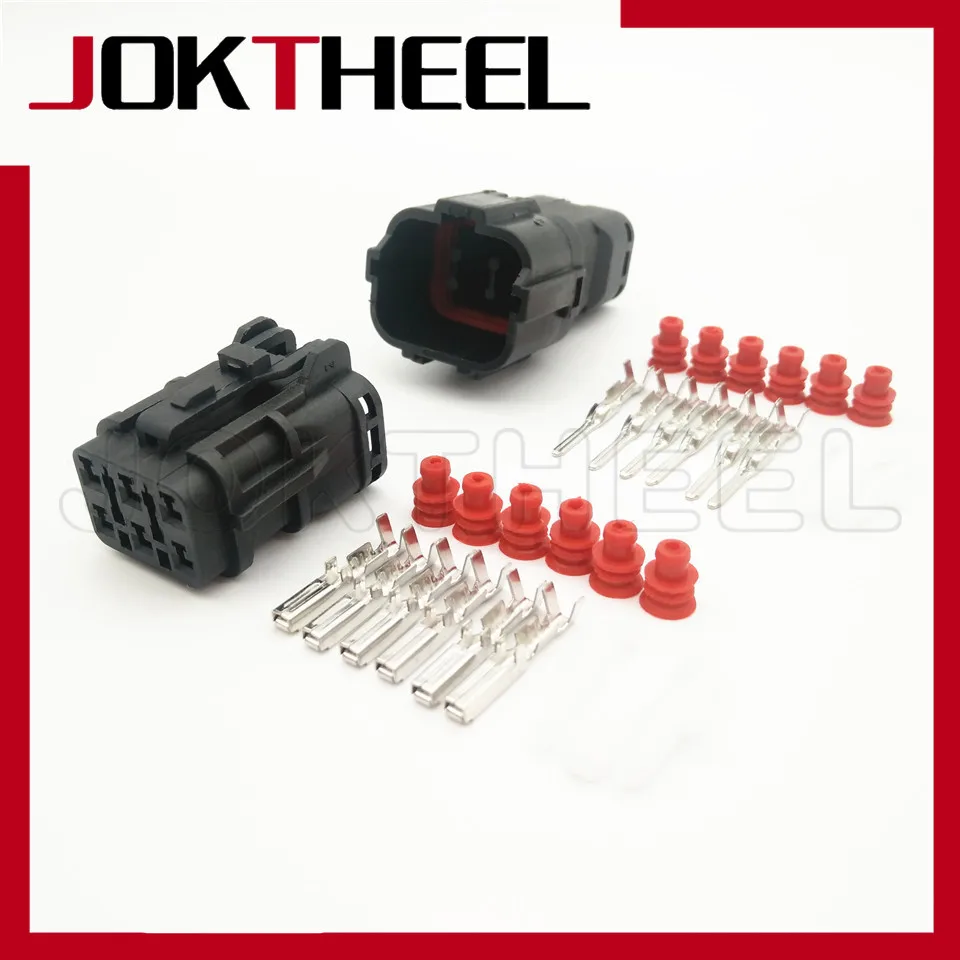 Комплекты из 1-20 шт. MG640337-5 MG610335-5 черный pa66 KET 6-контактный мужской Женский Разъем -