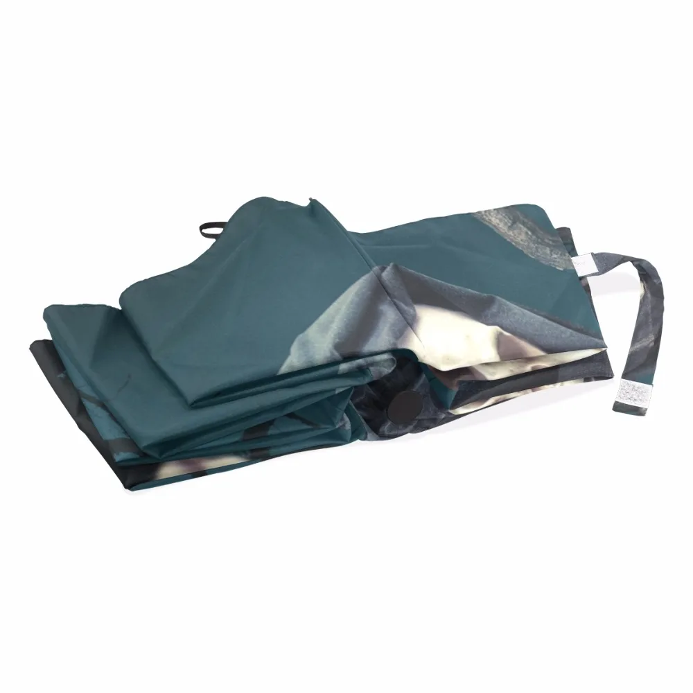 Мужские автоматические черный зонт Ангел Смерти 3 Складные Путешествия зонтик