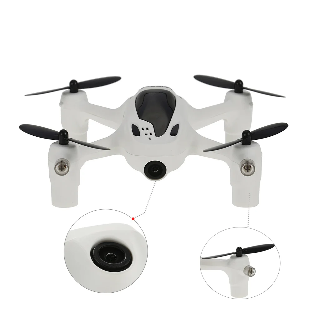 Квадрокоптер Hubsan X4 H107 d + 2 4 ГГц канала 6 осей 5 8G RTF RC FPV профессиональный Дрон с