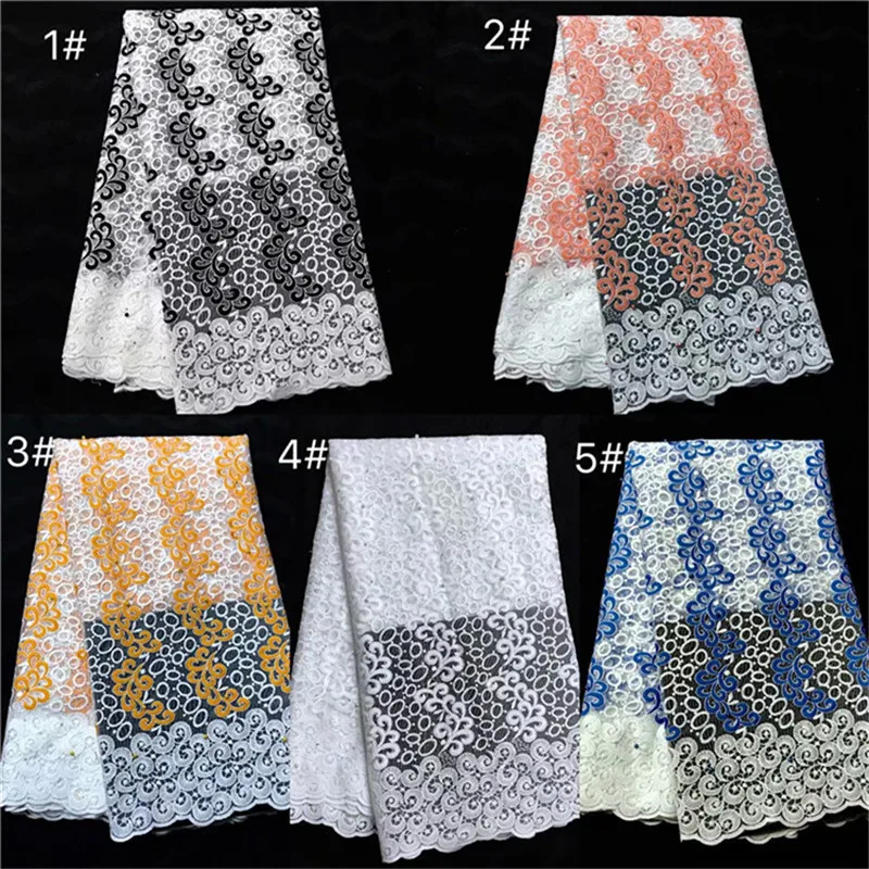 

Promotion High quality Peach white bead nigerian french lace african lace fabric for party dress.5yards/lot Free shipping