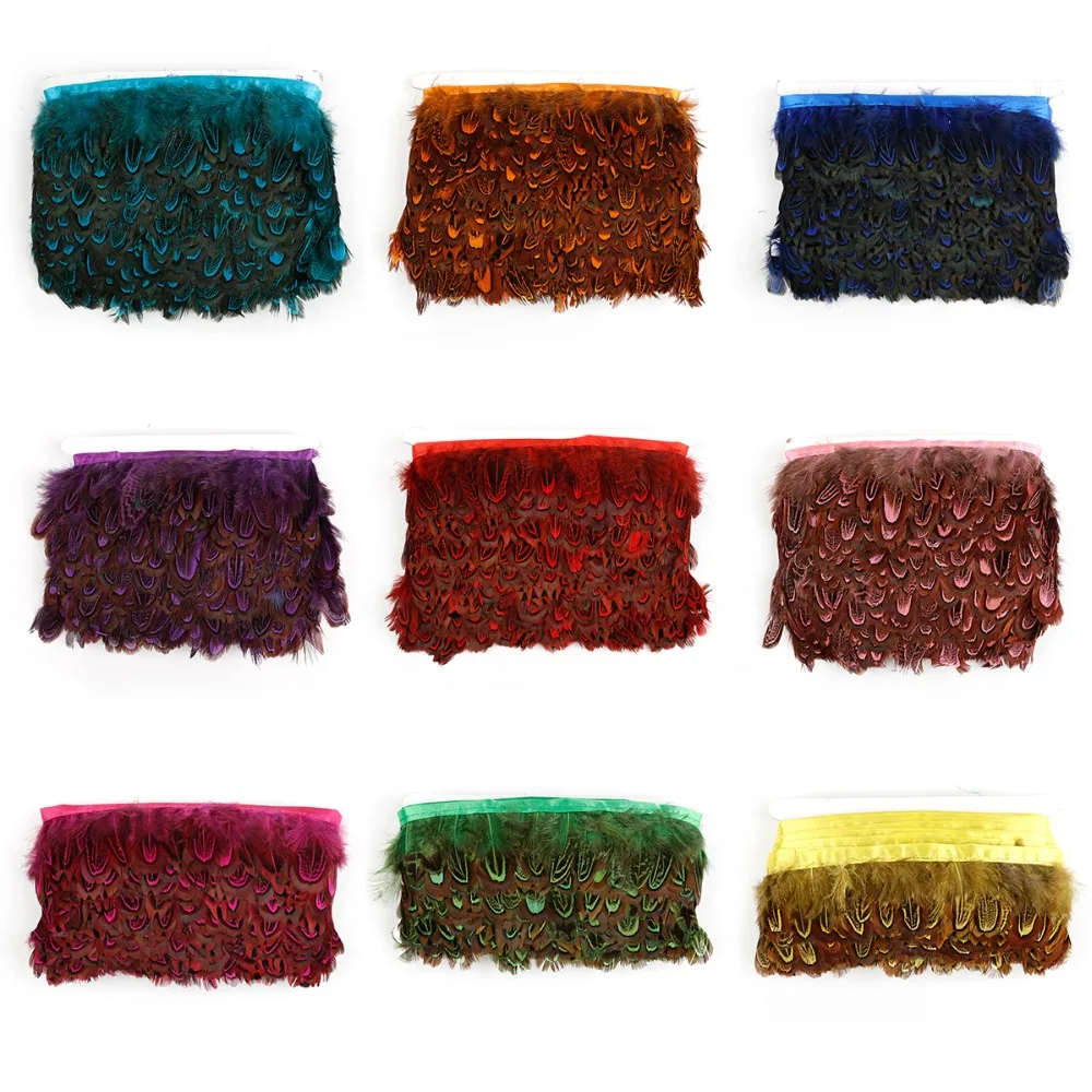 Перо фазана кружево декоративное ремесло шитье для изготовления одежды сделай