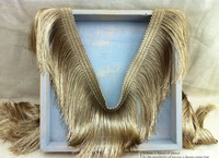 2yards gold fringe tassel lace trim diy necklace garment accessories dance dress trims 11cm width