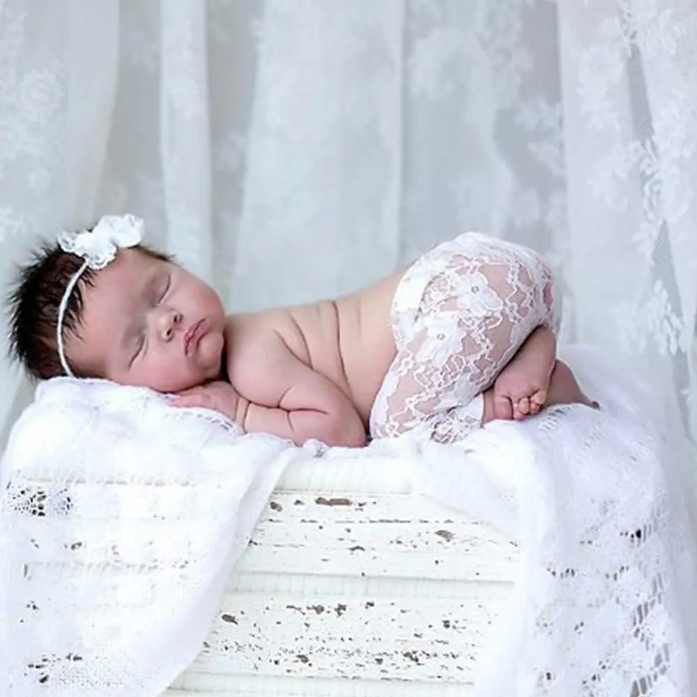 Newborn Lace Hat Baby Pant Photography Props Newborn Boy Girl Clothes Set Photo Props Baby Overall Outfit Photo Props Newborn