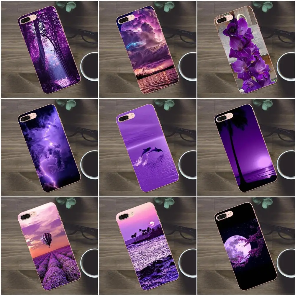 Мягкий модный чехол из тпу Infinity On фиолетового цвета для Apple iPhone 4 5 5C SE 6 6S 7 8 Plus X Galaxy