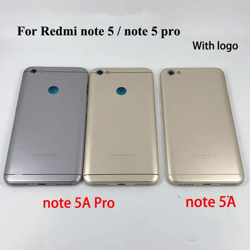 Корпус для Xiaomi Redmi Note 5A pro Y1 lite задняя крышка с аккумулятором дверь кнопкой