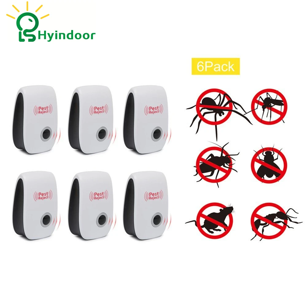 Борьба с вредителями 6 шт. вредителей Rejest Электронный ультразвуковой