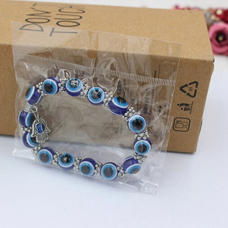 1 шт. модный простой глаз хамса руки религиозные очаровательные синие Бусины На