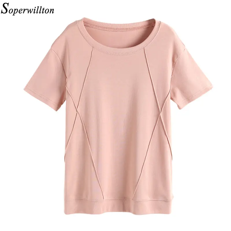 Футболки для женщин хлопковая футболка Женская 2021 летняя с коротким рукавом