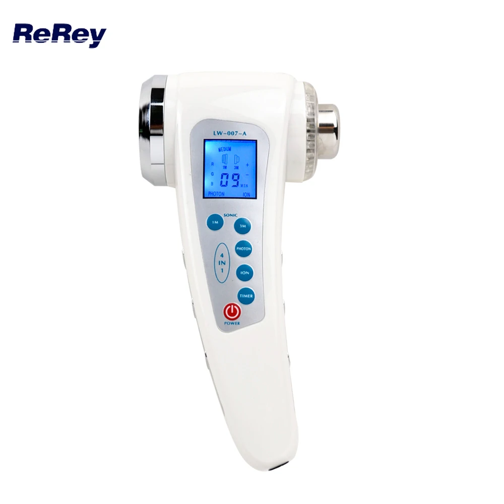 Goedkoop 1Mhz Ultrasone Lichaam Vermagering Massager 3Mhz Ultrasound Therapie Ion Galvanische Photon Apparaat Gezicht Huidverjonging Cleaner Machine