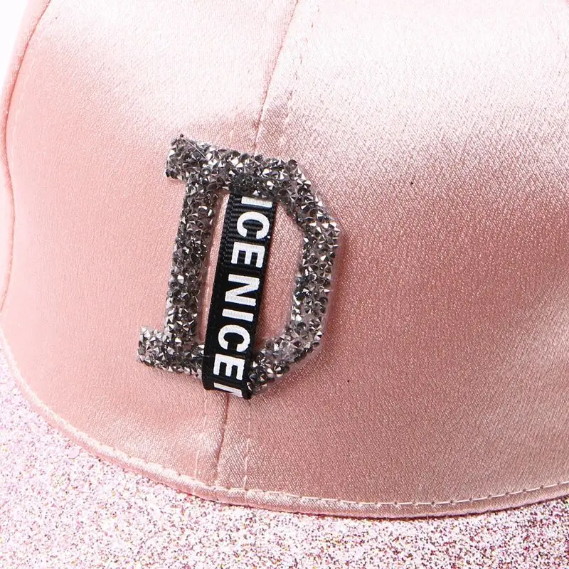 MAERSHEI Fashion Women'S Rhinestone Hats Luxury Female Baseball Cap Bling Diamond Cap Swag Casquette Girl Snap Back Gorras