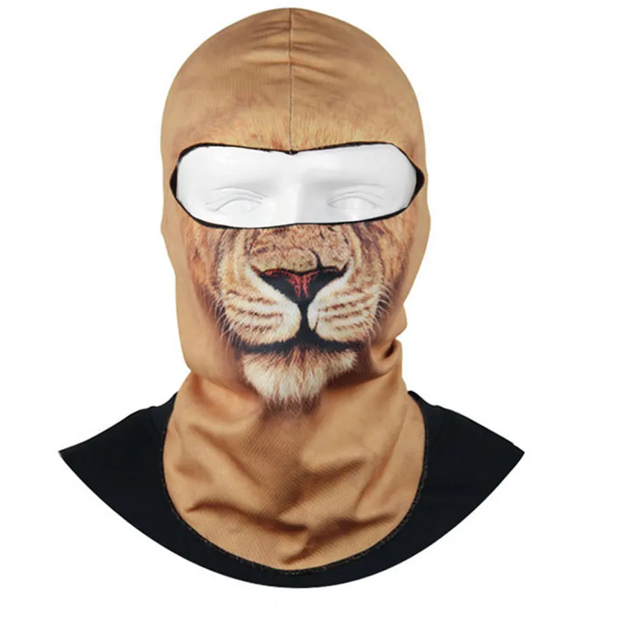 Тонкий 3D Открытый спорт Горный велосипед Велоспорт лыжный Балаклава шеи капюшон