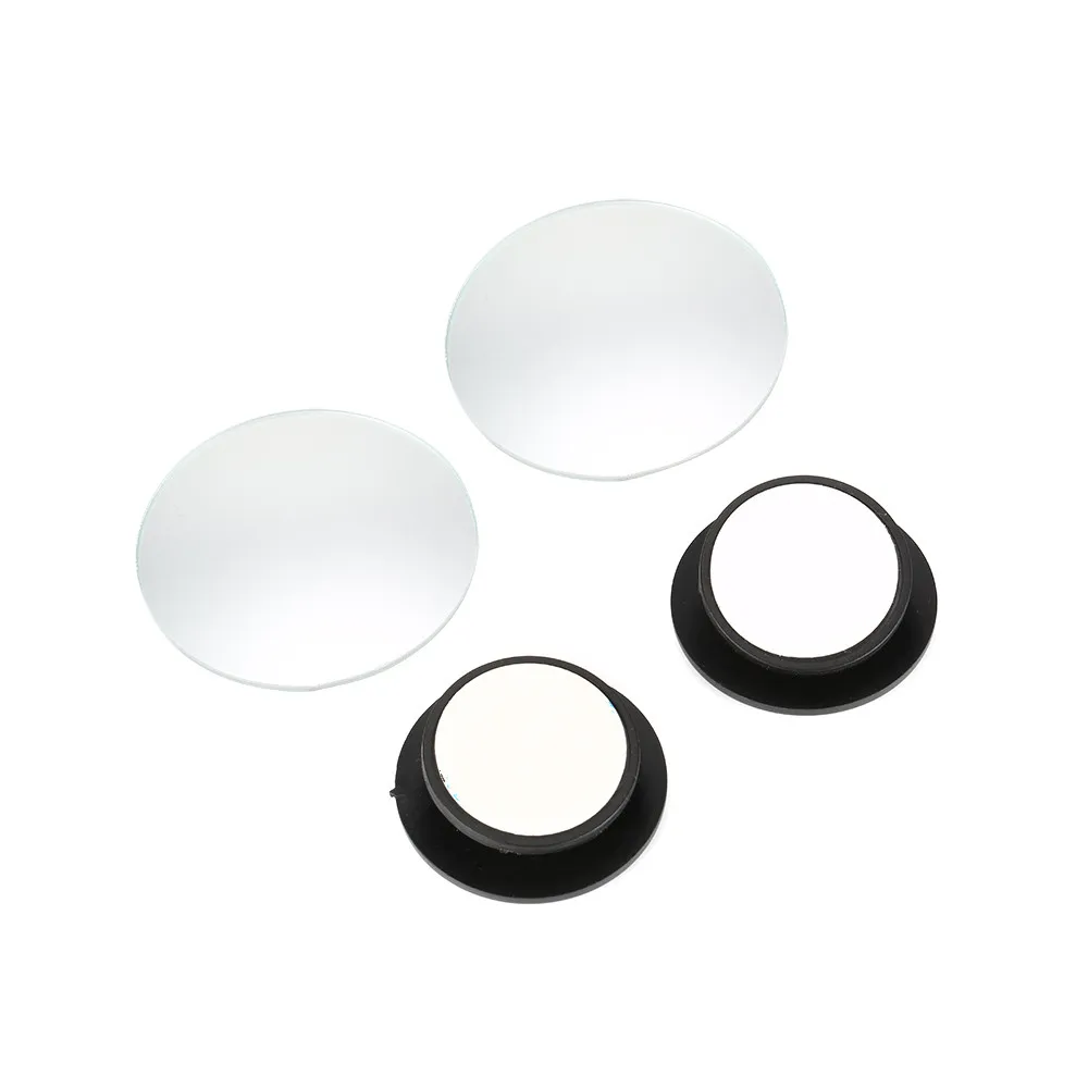 1 пара Бескаркасный ультратонкий круглое выпуклое зеркало для слепых зон с