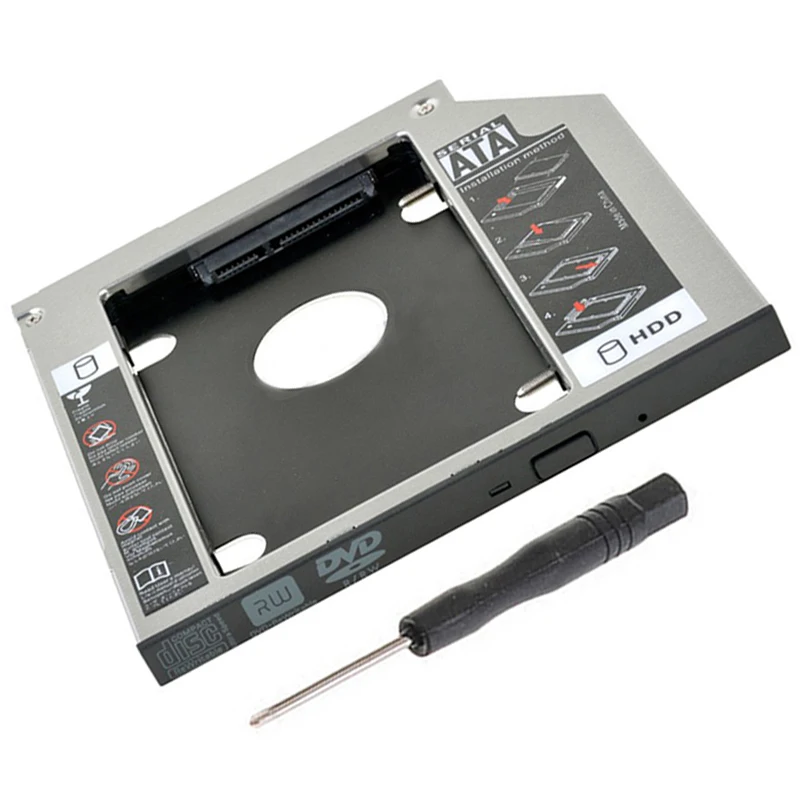 2nd SATA жесткий диск SSD HDD Caddy для Dell Inspiron 17R 5721 5737 15R 5537 5521 SU-208CB GU90N 9 5 мм | Электроника