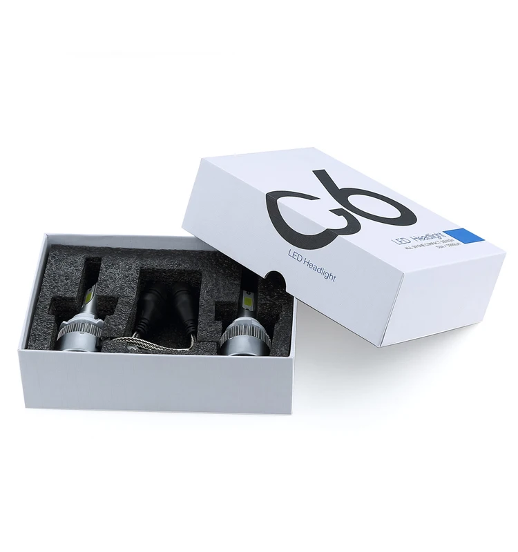 Светодиодный налобный фонарь PAMPSEE 72 Вт COB H7 H1 H4 H3 H11 9005 9006 9007 9012 880 C6 золотистый 3000K