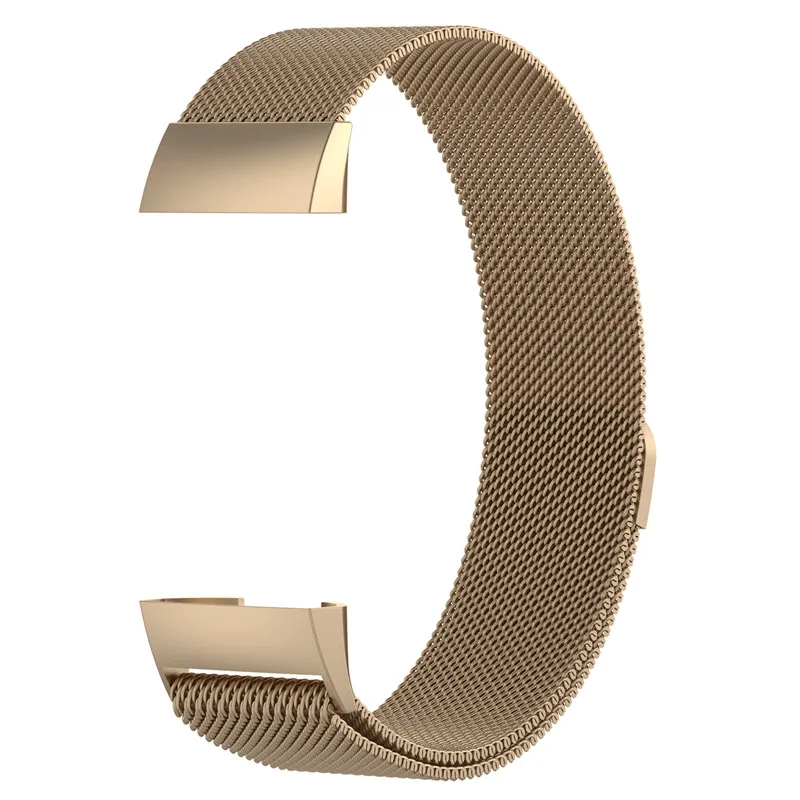 Магнитный с миланским плетением браслет из нержавеющей стали для Fitbit Charge 3 сменный ремешок для Fitbit Charge 3