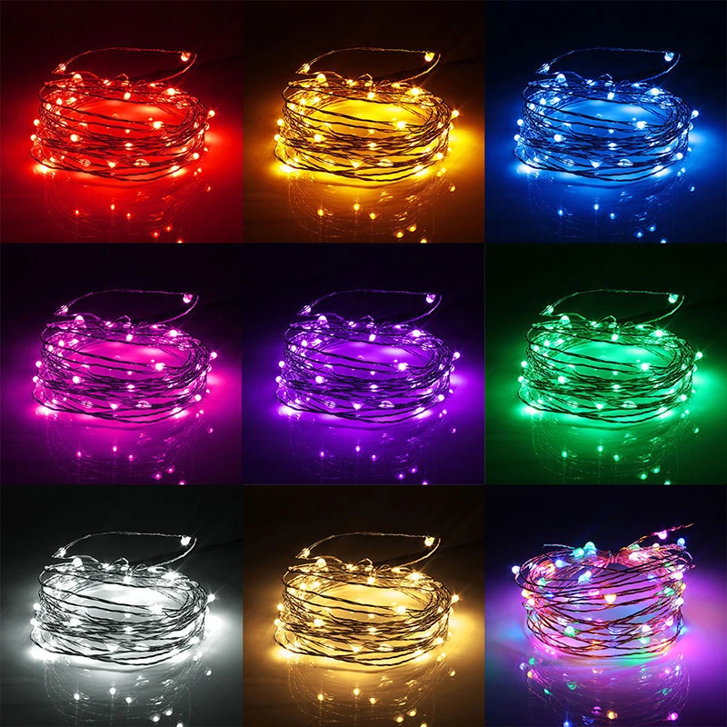 2 м 20 LED светильники в форме винных бутылок из пробкового дерева Батарея питание