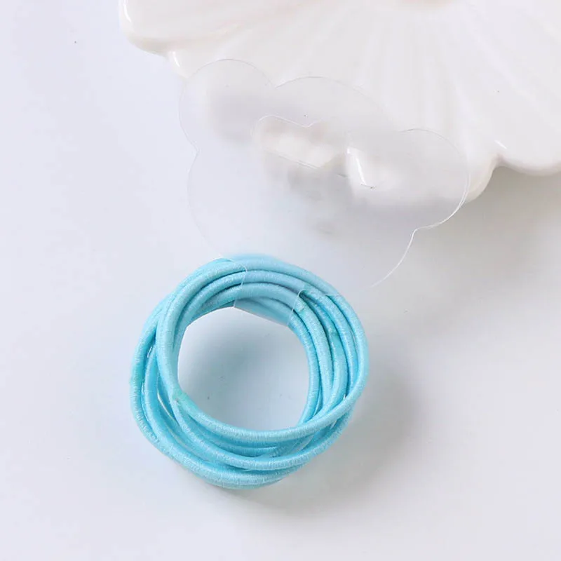 blue 1set(10pcs) 10 шт./компл. для волос, для маленькой девочки резинки мини кольцо эластичные резинки для волос резинка для волос резинки волосы для куклы аксессуары - Цвет: blue 1set(10pcs)