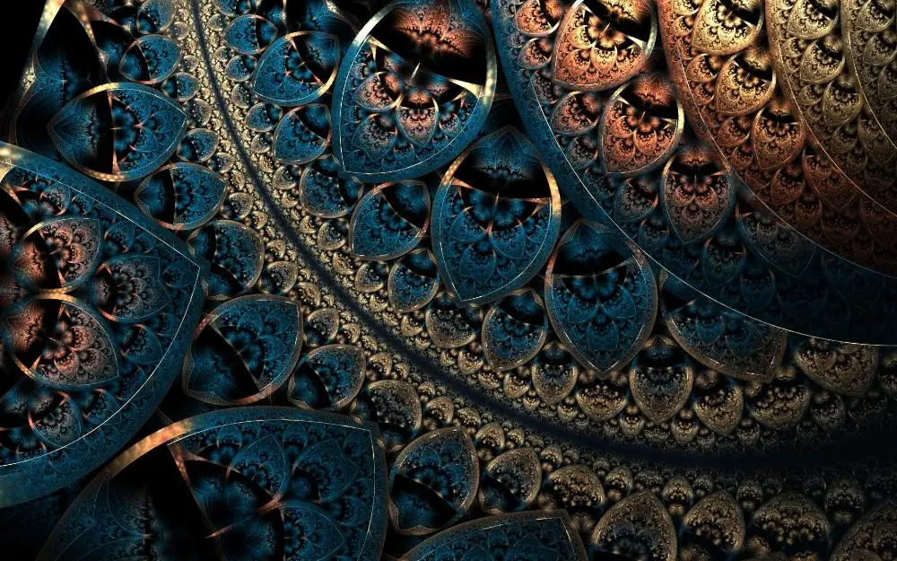 

Living room home wall decoration fabric poster Fractals patterns