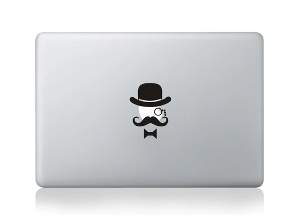MB-black-Part A(17) Черный мультфильм ноутбук частичный стикер для Apple MacBook кожи Air 11 12 13 Pro retina 13 15 забавная Виниловая Наклейка Обложка для ноутбука - Цвет: MB-black-Part A(17)