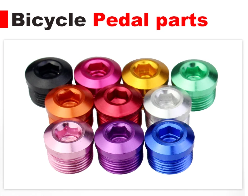 PCycling 2 шт велосипедная педаль, крышка для велосипеда, запасные части для педали, Цветной алюминиевый сплав, Пыленепроницаемая велосипедная педаль, крышка для педали, запчасти