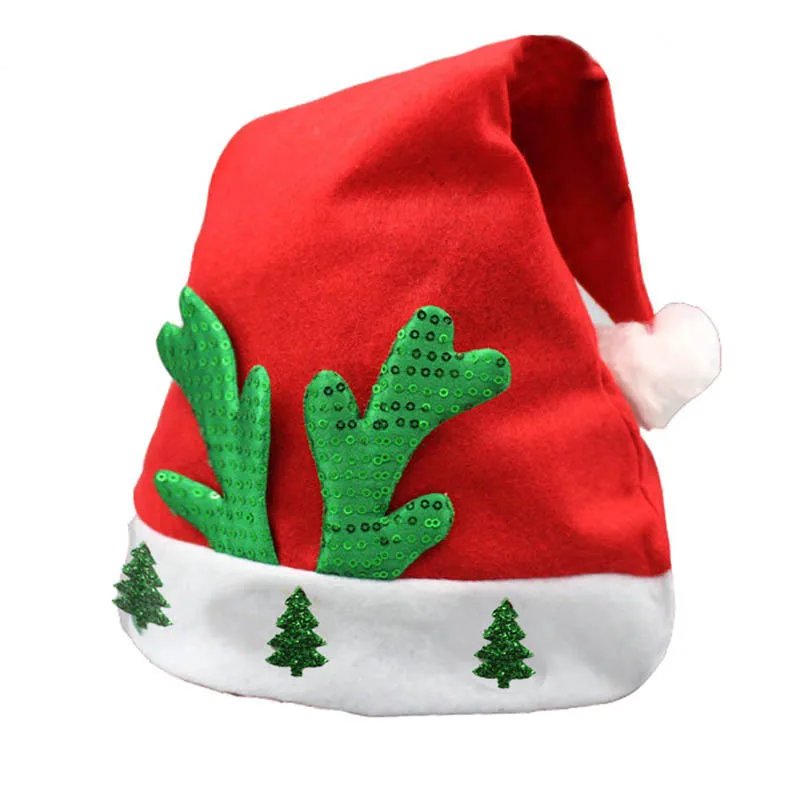 Женская рождественская шапка милые шапки с Санта Клаусом и оленем