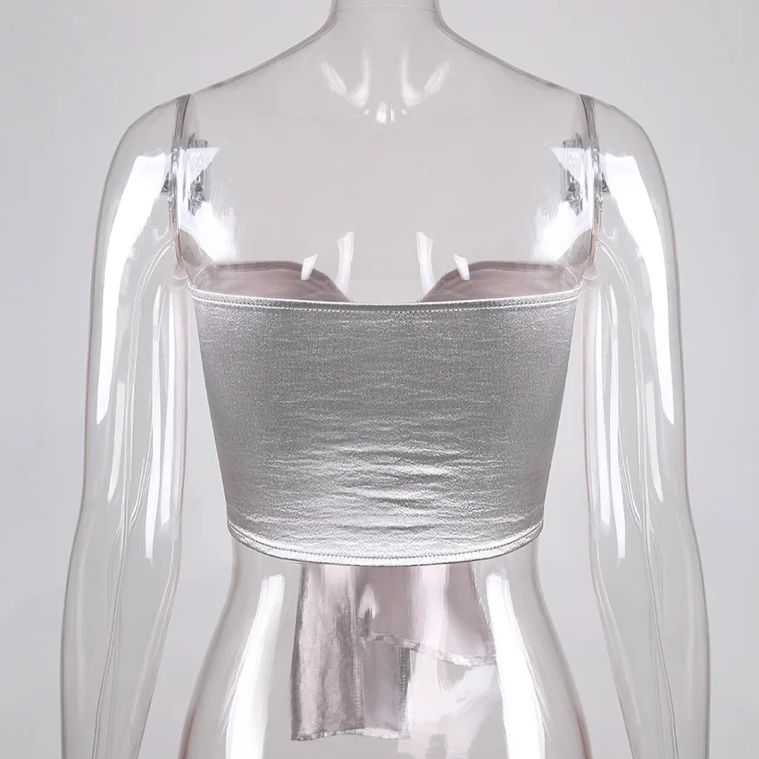 2019 Summer New Satin Silk Casual Bow Lace Up Club Party Crop Top Sexy Off The Shoulder Backless Wrap Tank Women 72160 | Женская одежда