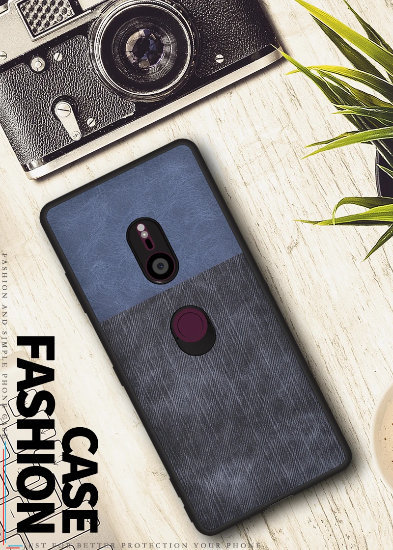 style 05 Для sony Xperia XZ3 чехол Роскошный мягкий силиконовый край+ твердая ткань текстура защитный чехол на заднюю панель для sony XZ3 полный Чехол - Цвет: style 05
