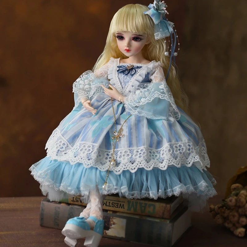 Кукла BJD 1/3 с коричневыми глазами одеждой парики обувь макияж 100% ручная работа