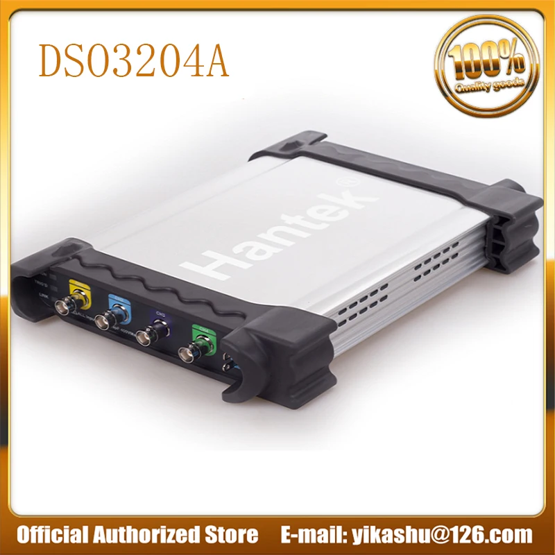 Hantek DSO3204A осциллограф PC USB 1GSa/S частота дискретизации 1 6 K 128 M/CH длина записи высокая
