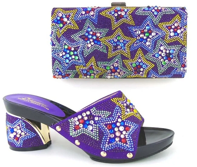 Италия Обуви И Сумки Набор PU Материал Ткани Африканских Обувь сумки Итальянской