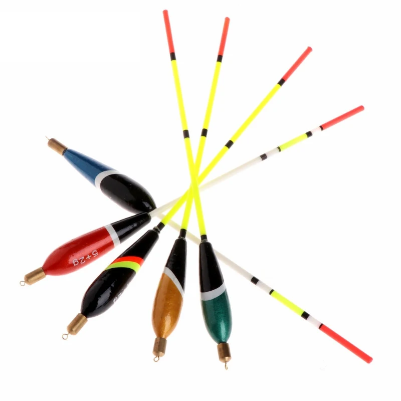 

5Pcs/Lot Mixed Size Fishing Floats Set Buoy Bobber Fishing Light Stick Floats Fluctuate Color Bobbers For Fishing Accessories