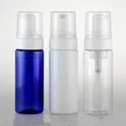 Пустая многоразовая Вакуумная бутылка для ПЭТ 20 шт.лот, 150 мл, Пенообразователь для пены, диспенсер для лосьона, белый, синий, прозрачный, с прозрачной крышкой