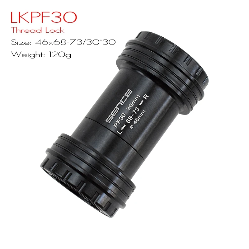 LKPF30 46x30-30 BB30 BB386 PF30 герметичный подшипник каретка 68 73/86,5 мм велосипедный вынос руля ось горного велосипеда дорожный велосипед каретка Водонепроницаемый CNC сплав BB - Цвет: LKPF30 46x30-30