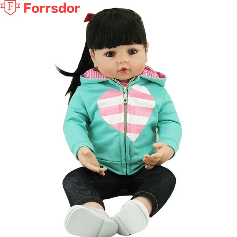 Forrsdor 60 см Горячая продажа реалистичные силиканизированные девушки с мягкими
