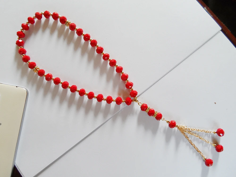 Новый дизайн 2020 керамический браслет с красными кристаллами красный