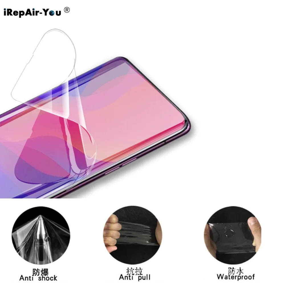 10D мягкая Гидрогелевая пленка из ТПУ для OPPO Find X Reno 10 R15 R17 Pro RX17 Neo A3 A5 F5 F9 F7 Nano HD