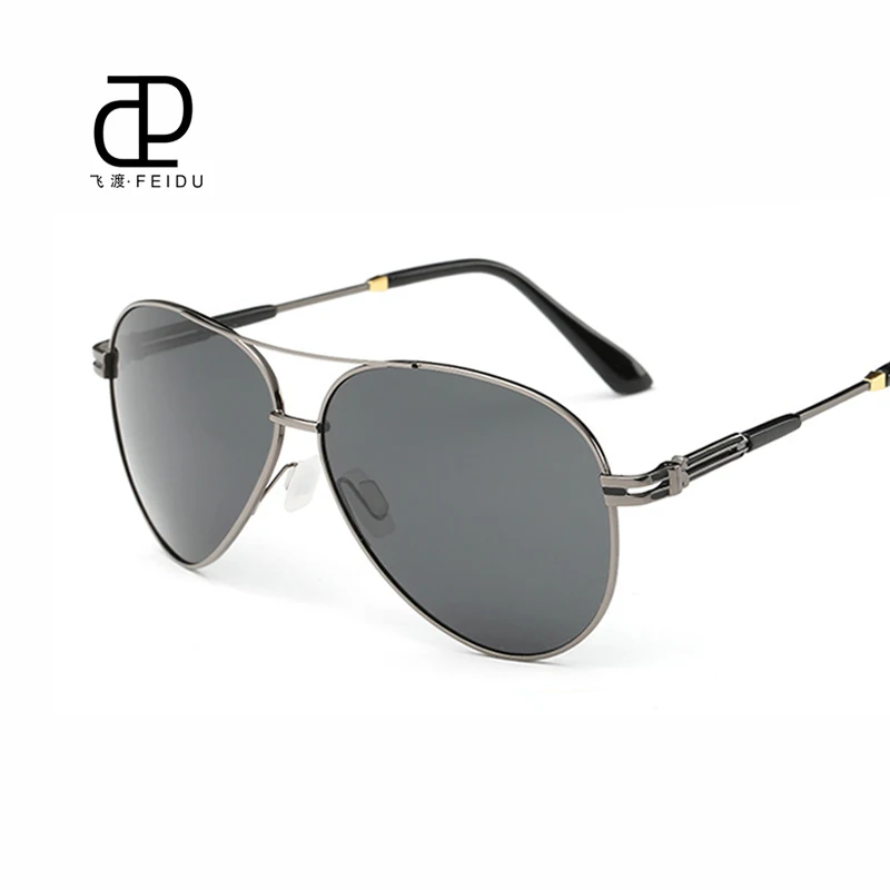 Бренд FEIDU 2016 дизайнерские солнцезащитные очки для мужчин поляризационные UV400